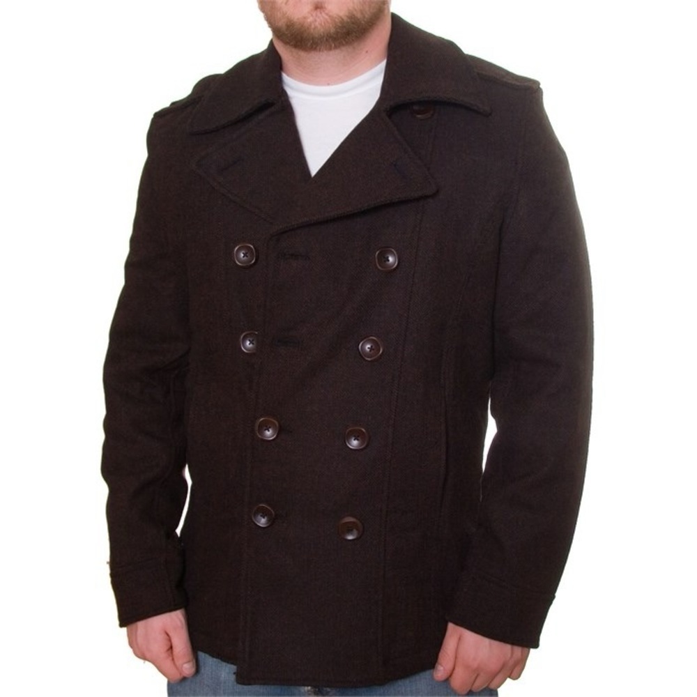 SPIEWAK & SONS GREEN Tweed Wool McKenzie Coat Peacoat XL Winter Designer Luxury